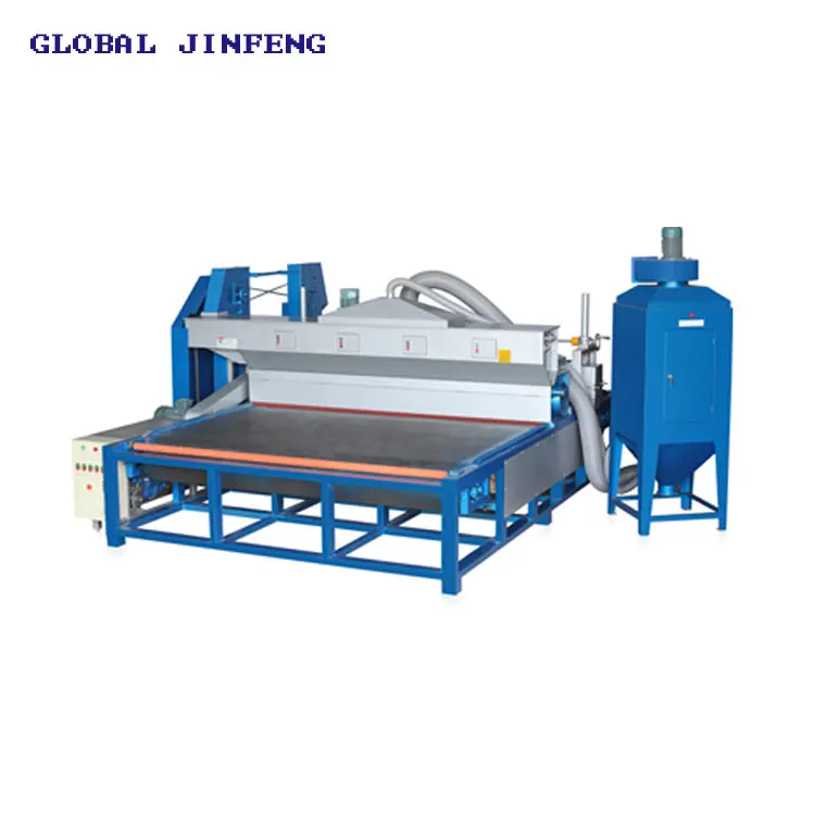 JFDS-1300 automatic horizontal new glass sandblasting machine for flat sheet glass
