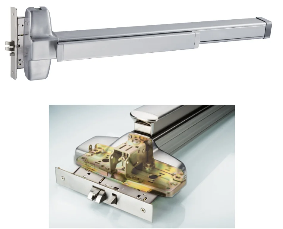 KEYMAN Mortise Lock Type Panic Exit Door Locking Devices for Emergency Safety Door U.L Fire Rated 3H ANSI/BHMA Grade 1