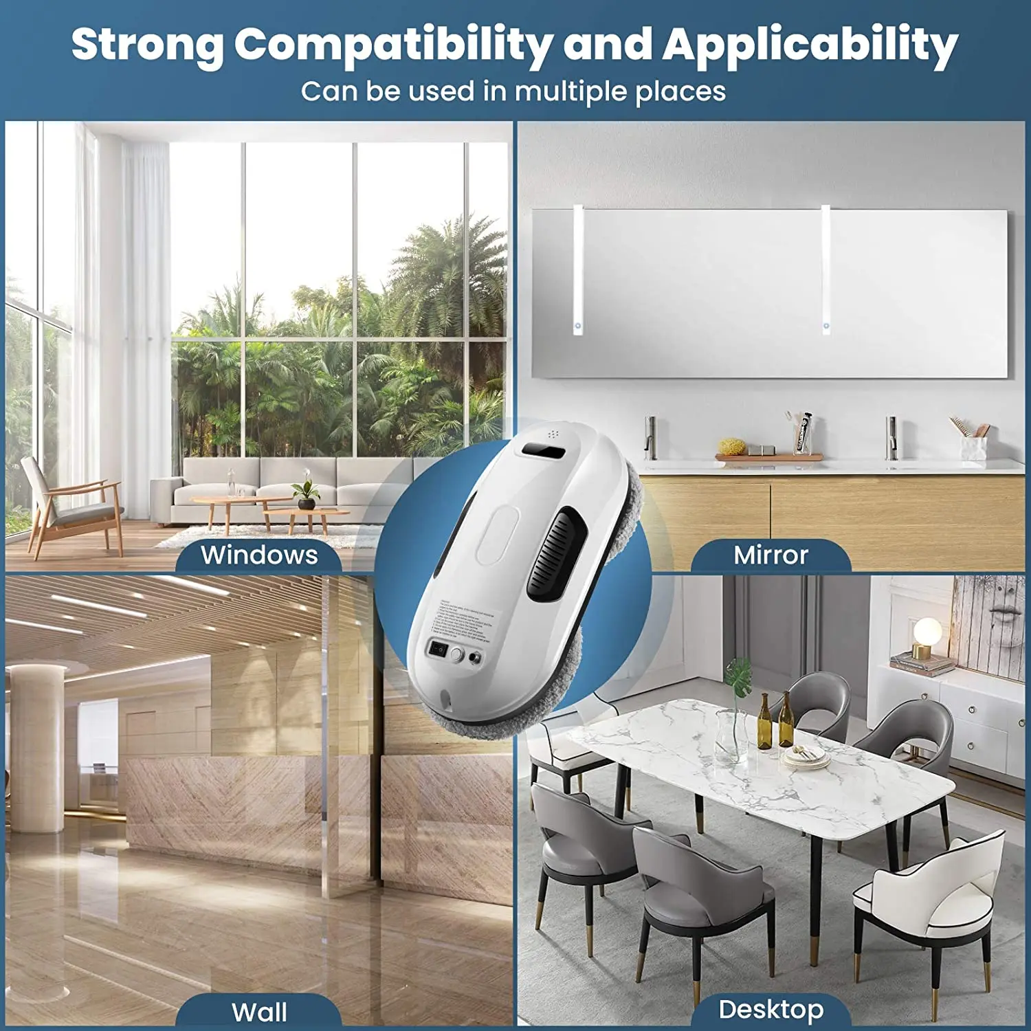 Automatic Safety Washer Robot Window Cleaner Glass Window Cleaning Robot Vacuum Cleaner