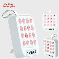Portable Cordless Rechargeable Li-ion Battery Sport Recovery Pain Relief Mini Infrared Red Light Therapy Panel Device