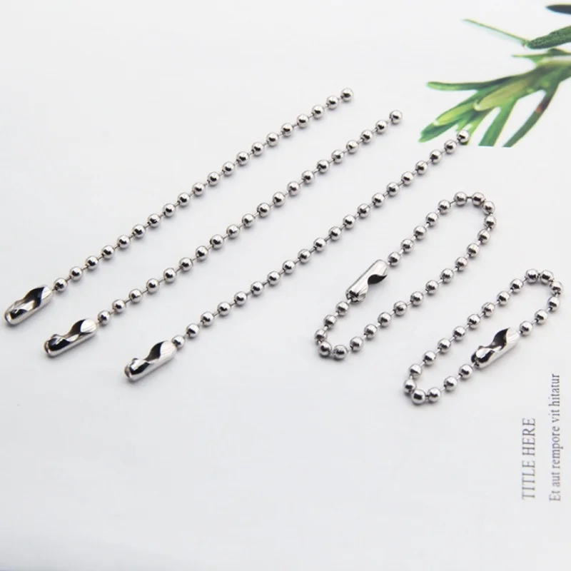 Fashionable High Quality Color Jewelry Bead Chain Ball Chain Connector Iron Ball Chain Bead With Connector
