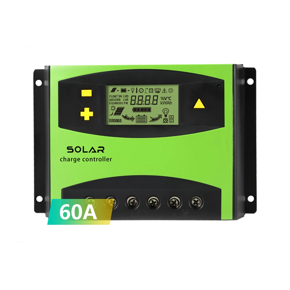 60A PWM Techfine PWM Solar Charge Controller 60 Amp 24V 48V For Solar Home System
