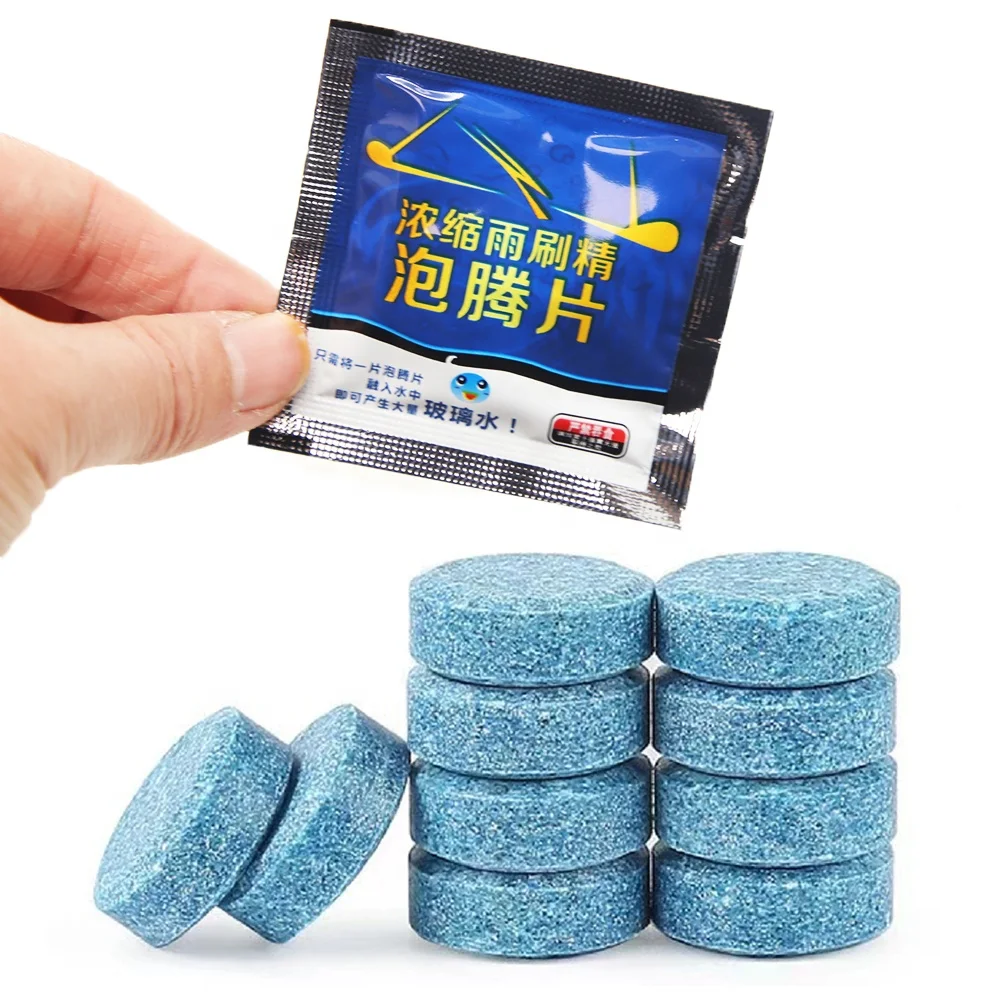 Автомобильный очиститель ветрового стекла шипучий планшет автомобильное окно сплошная очистка автомобильного водный стеклоочиститель мытье таблеток удаление