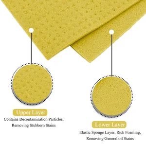 Colorful Swedish Dishcloth Reusable Cleaning Kitchen Sponge Cloth Wood Pulp Cotton Super Absorbent Drying Eco-Friendly Non-woven