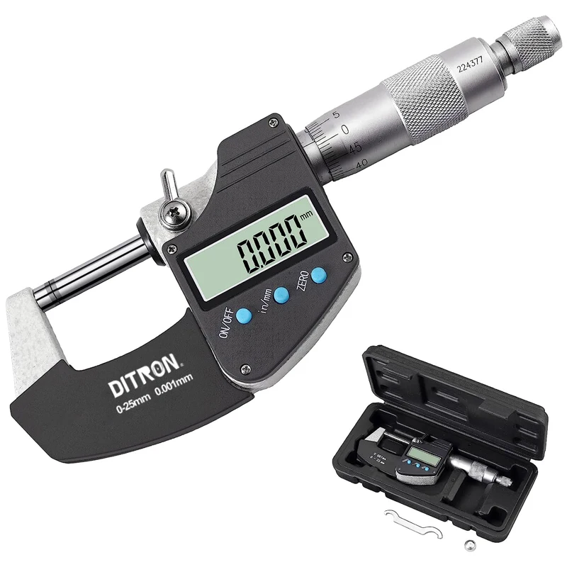 Digit micrometer outside 0-25mm high precision Accurate Mitutoyo digital mechanical micrometer 25-50mm/ 50-75mm/ 75-100mm