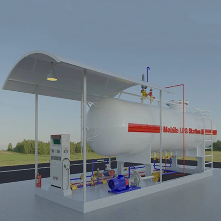 40ft mobile LPG gas skid station multifunction fuel dispenser machine 16000 litr lpg filling station