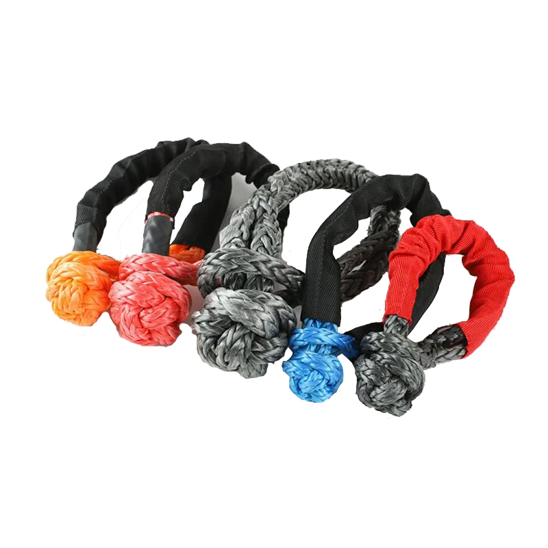 15ton 9mm x L50 cm Offroad 4X4 Car Kit Recovery Uhmwpe Soft Shackle