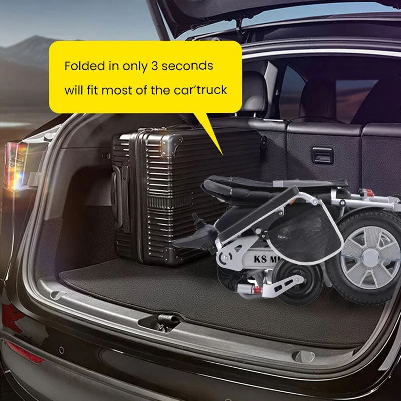 KSM-606 Height Adjustable All Terrain Electric Power Wheelchair with Cheapest Price MDR Approved Office Wheel Chair