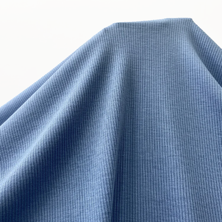 Harvest cotton modal knitted 2*2 rib fabric stretch fabric 230 gsm for fitness and sportswear