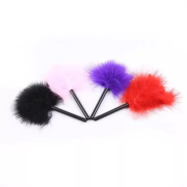 42cm Flirt Clit Tickler Whip Bird Feather Flogger Sex Toy Products Bondage Slave Erotic BDSM SM for Couples