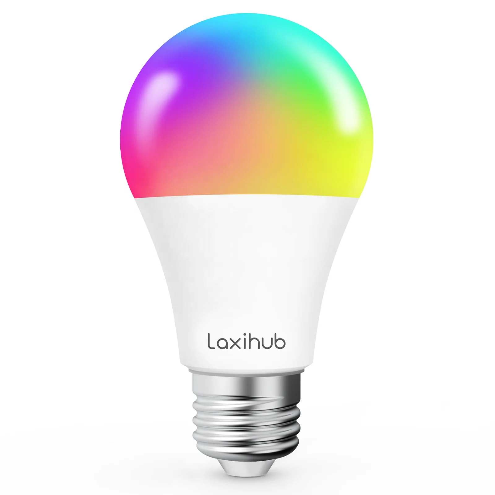 Laxihub Alexa Google Rgb Tuya Smart Life App WiFi 9W E27 LED Lamp Home Smart Light Bulb