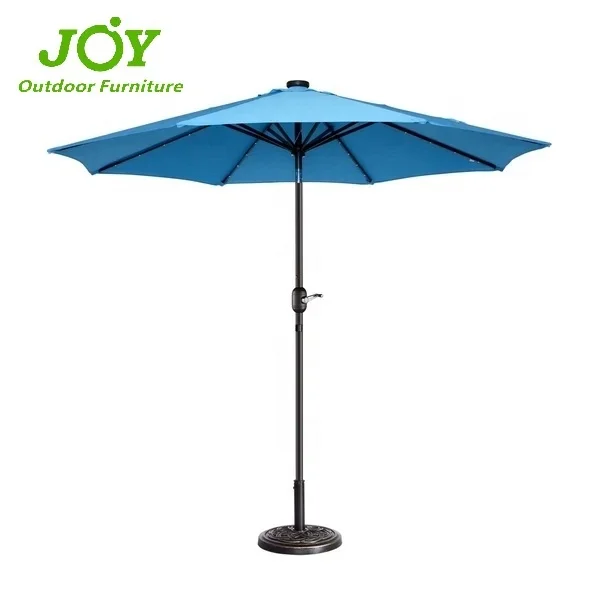 China Factory Supply 2020 Outdoor Patio LED Umbrella Auto Tilt