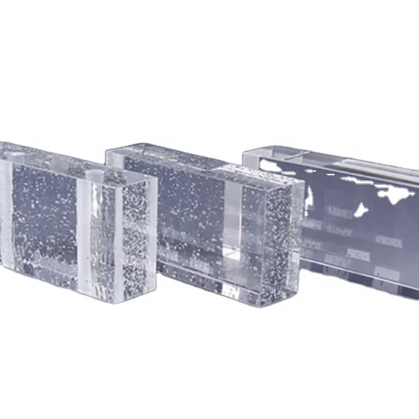 High quality crystal glass blocks glass bricks for for architecture entertainment Venues