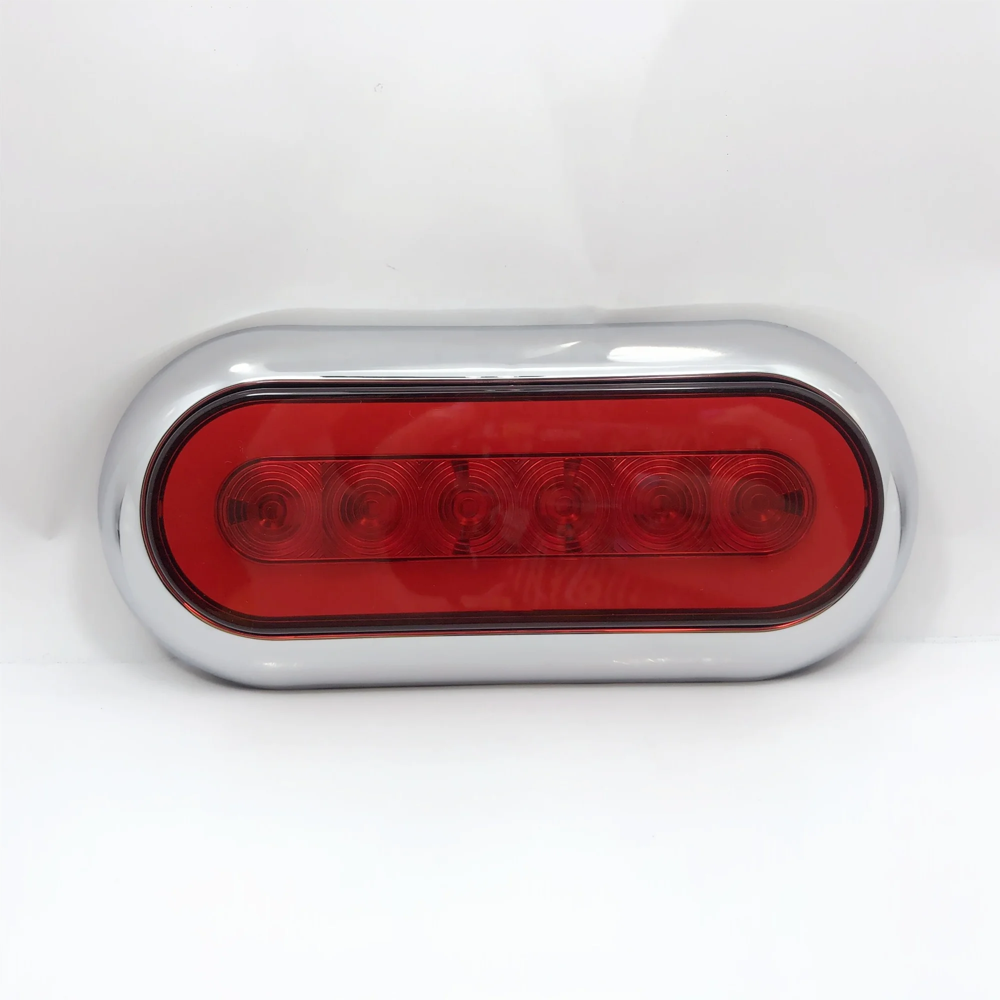 High quality new design led stop brake  turn running  led lights w/chrome bezel for universal truck towing trailer RV bus etc