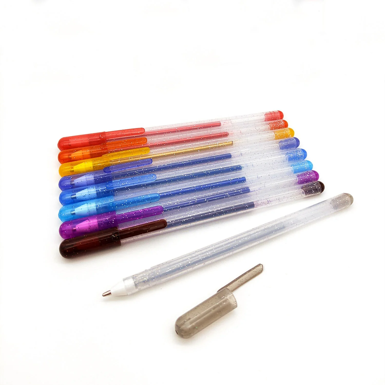 2020 colour multiple gel pen stationery 0.5 mm colorful blue red silver gold white refill rainbow glitter gel pens set 12 24