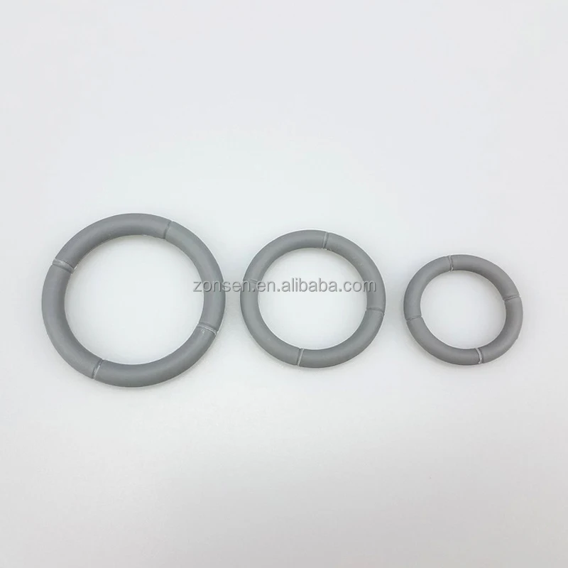 New Adjustable Buckles 15mm 20mm 25mm Steel Metal O Ring With Plastic Coating For Pet Collar Leash Harness