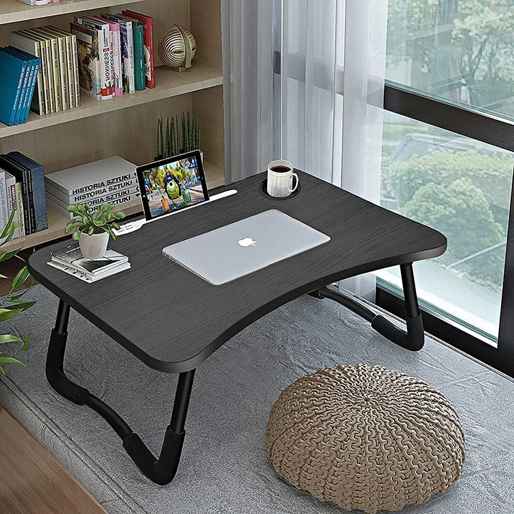 Vekin Furniture Family Bed Laptop Mini Computer Desks Bedside Foldable Laptop Tray Table Computer Desk For Home Office