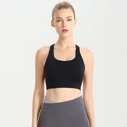 2022 High Impact Women Nude Sports Yoga Bra, Custom Adjustable Plus Size Sexy xxxx Yoga Bra Set Fitness