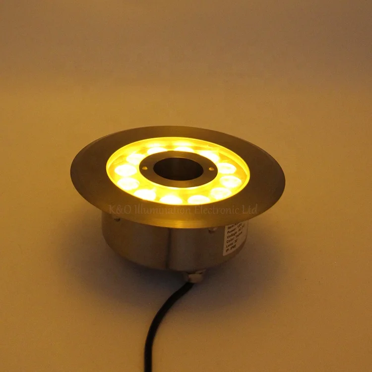IP68 Stainless Steel 12W LED Underwater RGBW Fountain Swimming Pool Light