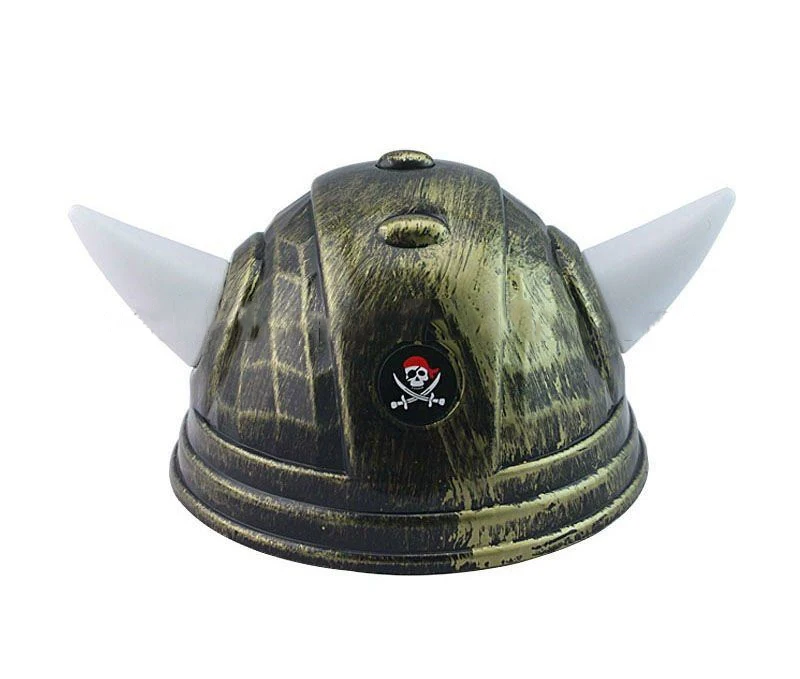 Подходит для Хэллоуина; Забавные пластиковые ПВХ viking шляпа/Viking шлем MH-1503