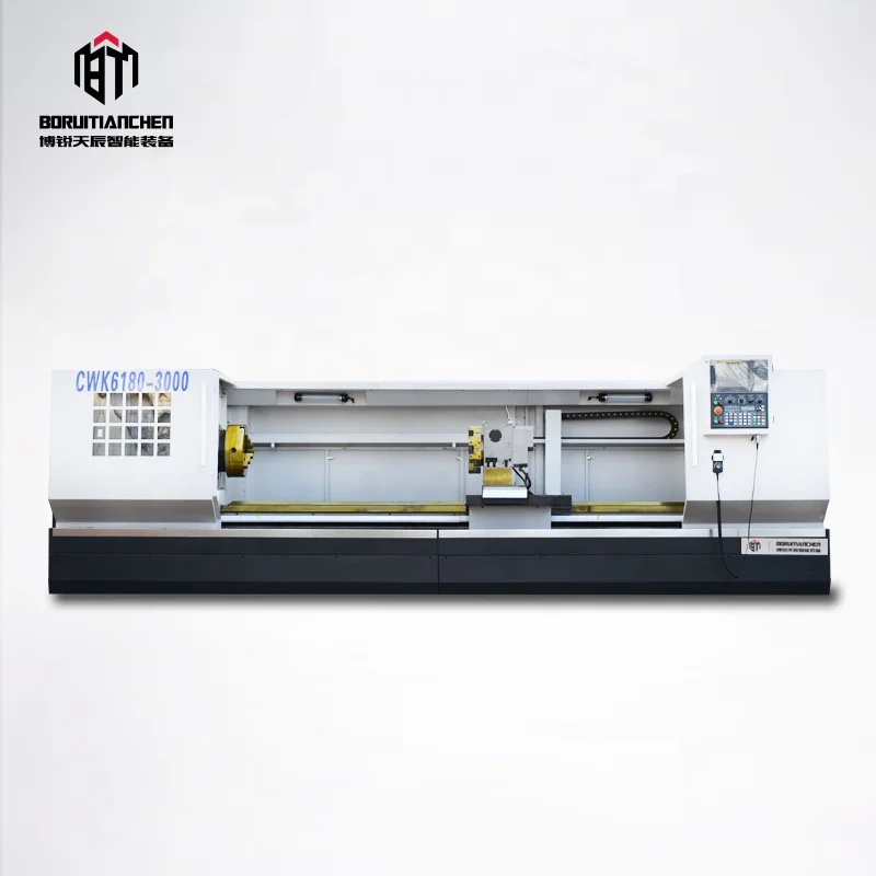 CWK6180 Cnc Lathe Fanuc Control Precision Metal Turning Cnc Lathe Machine