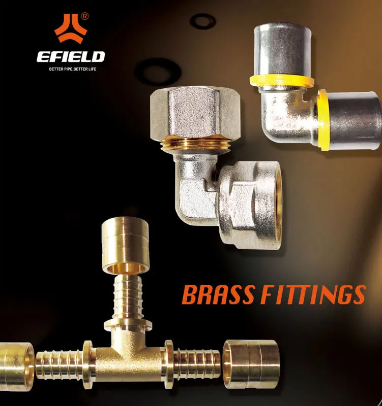 40mm Plumbing Brass Compression Fittings for 5 Layer Pex Al