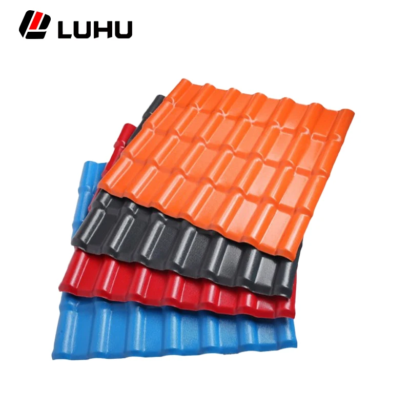 Safety facilities Low price Roofing Tiles anti corrosion PVC Roof Sheet ASA Synthetic Resin Tile