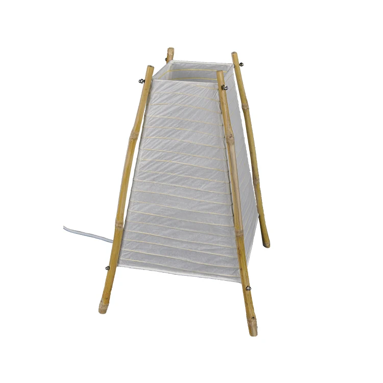New Design Home Decor Bamboo Frame Modern Led Table Lamp with Rice Paper Finished Made in China