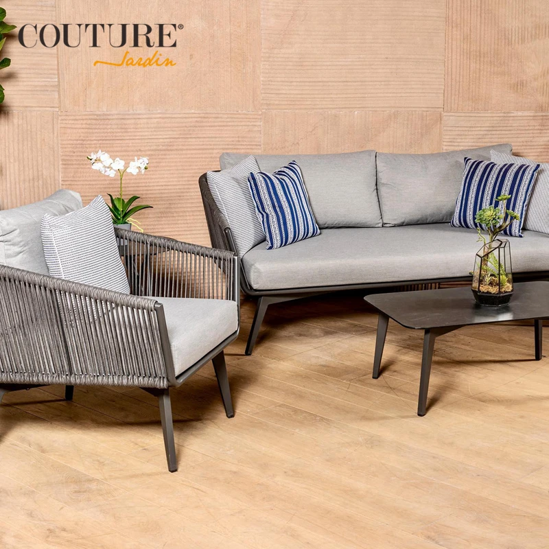 Couture Garden Sets Outdoor Furniture Rattan Sofa Hotel Furniture Outdoor Rattan Garden Sofa Set