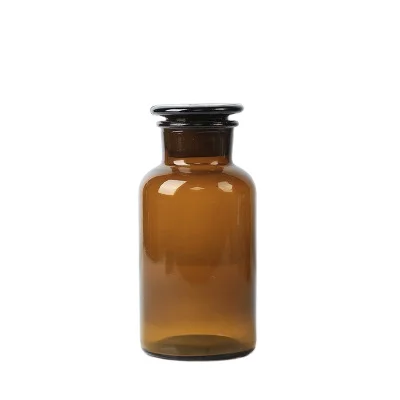Shanghai Hot Sell 500 ml Laboratory Amber Glass Reagent Bottle