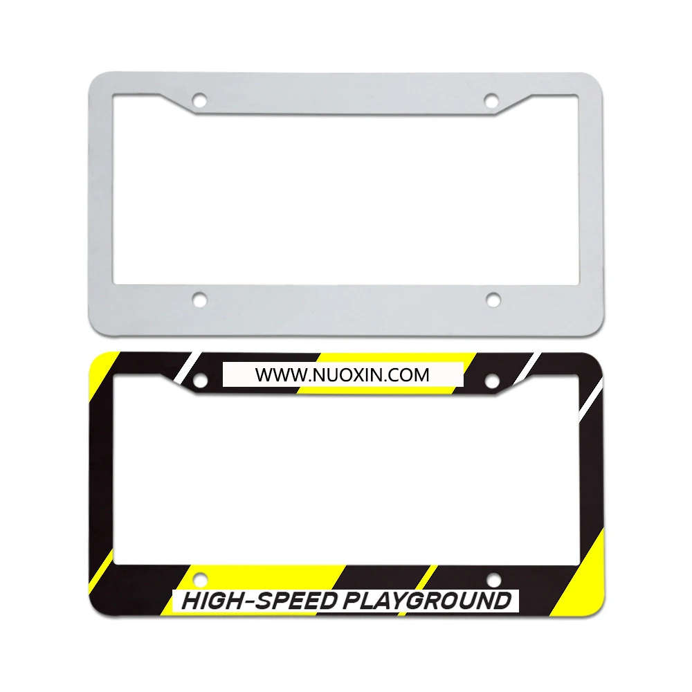 OEM High Quality Car Decoration Alloy Car Licenses Plate Covers Stainless Steel Holder With Screw Caps
