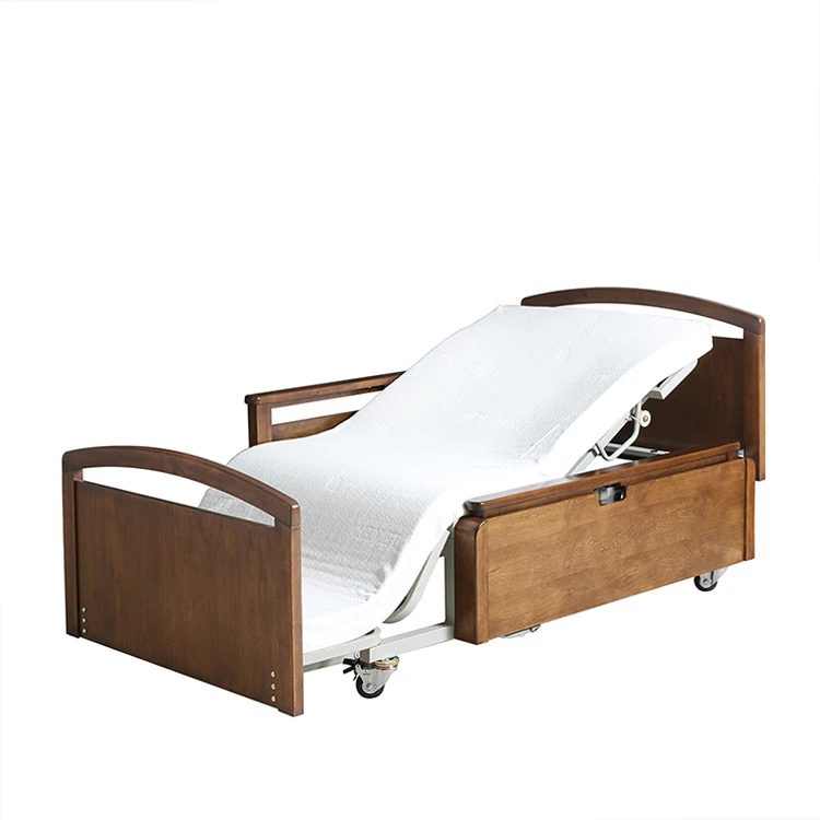 2021 High Quality 3 Function Motor Ultra-Low Home Care Nursing Bed