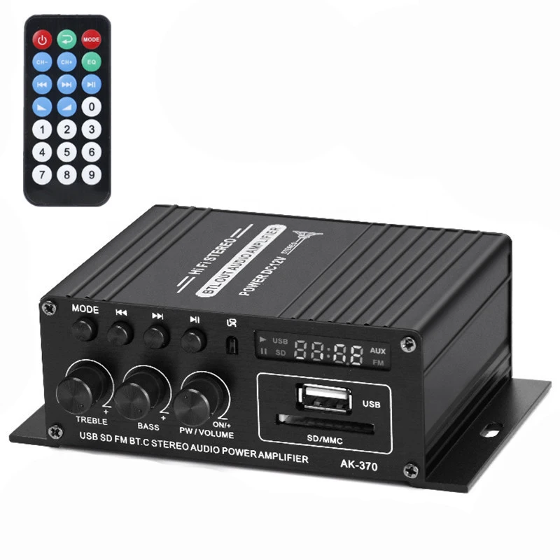 Новейший миниатюрный Hi-Fi ноутбук для дома и автомобиля, Mp3, музыка, 12 В, Fm, Bt, Tf, радио, Usb, Sd, эквалайзер, портативный проигрыватель, усилитель звука для продажи