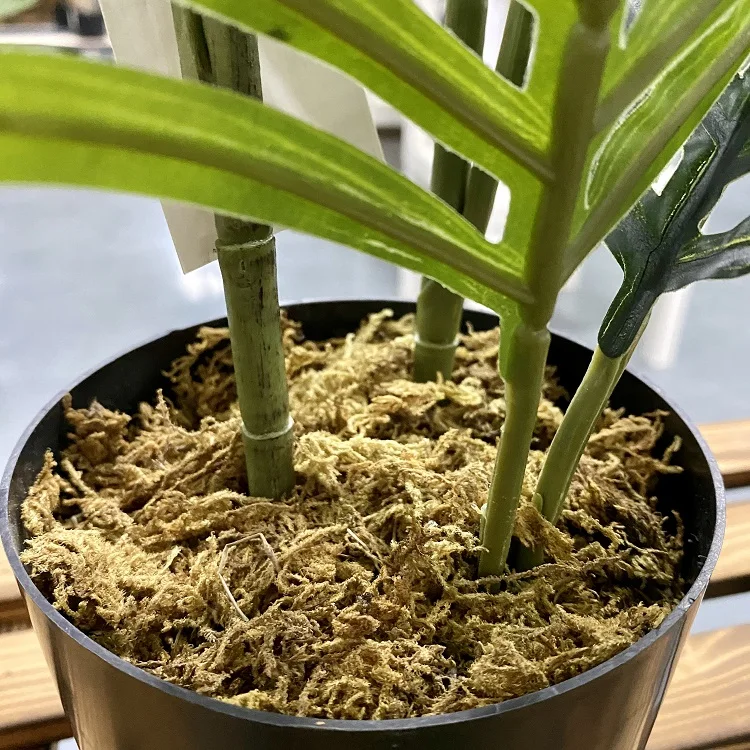 Table desk decor 2ft small size artificial indoor potted fake palm tree