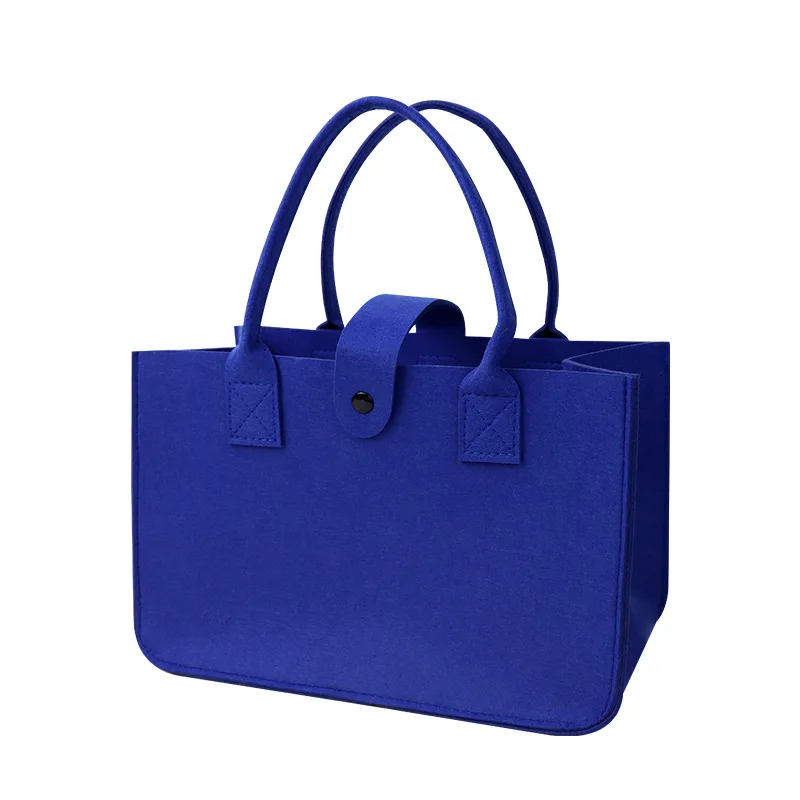 Fashion Design Large Capacity Portable Wool Felt Tote Gift Bag for Grocery Shopping