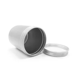 Custom Empty Aluminum Jar Airtight Coffee Spice Storage Can 30G 50G Matcha Tin