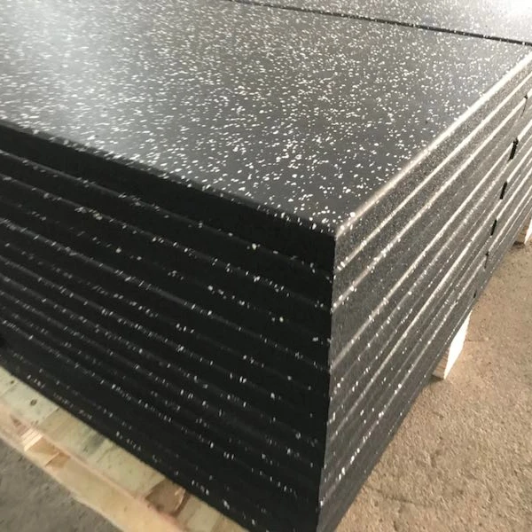 Black or black with Flecks fire-resistance Gym Rubber mat indoor floor High Quality tile  for gym