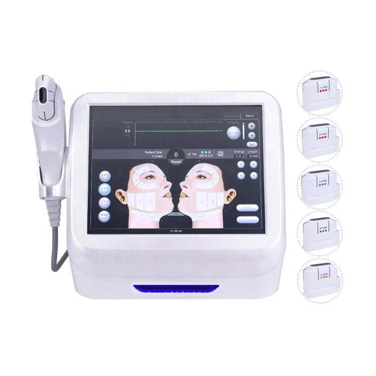 
HIFU Ultrasound Face Machine Anti-aging Anti-wrinkle Skin Tightening Machine HIFU Cartridges Salon beauty Equipments 