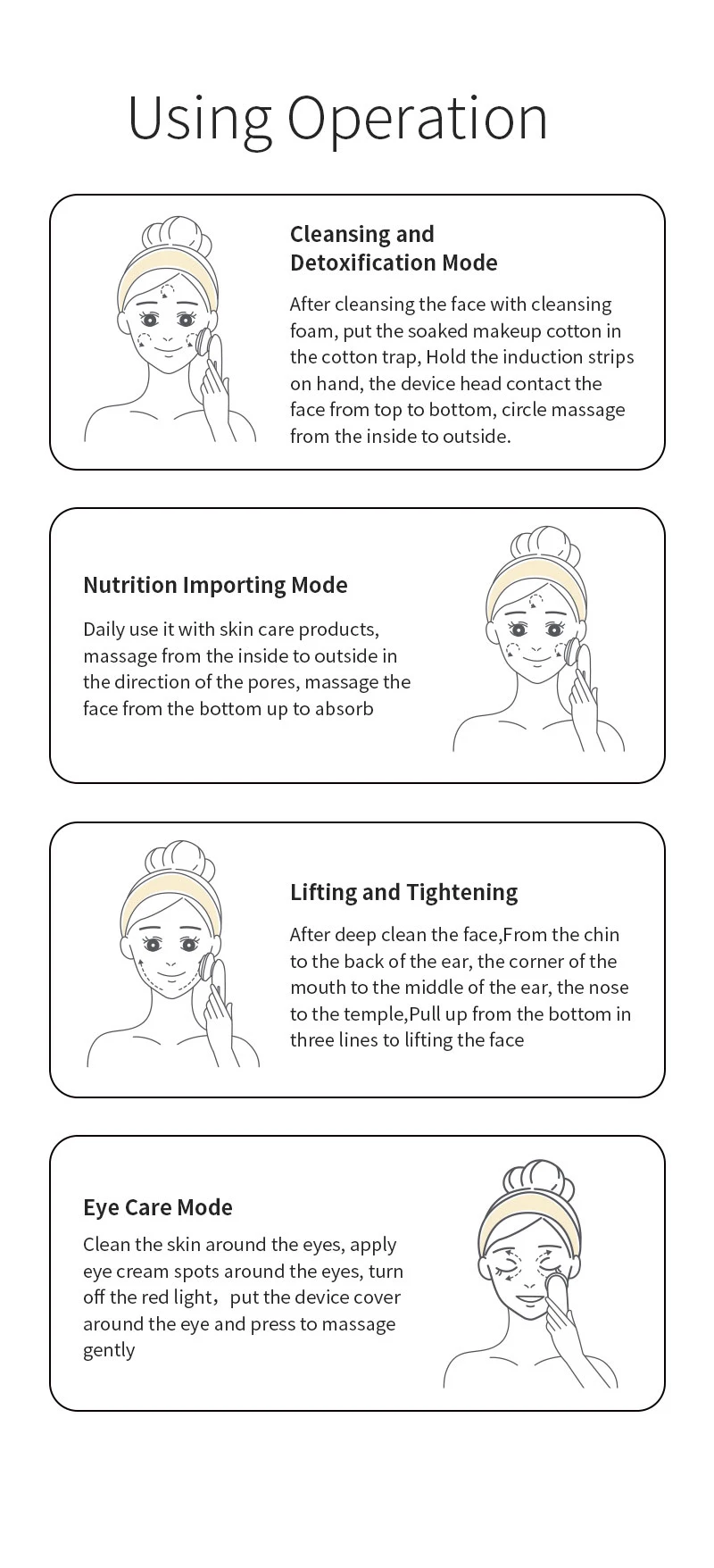  Beauty Care Face Massager Skin Device Professionnal