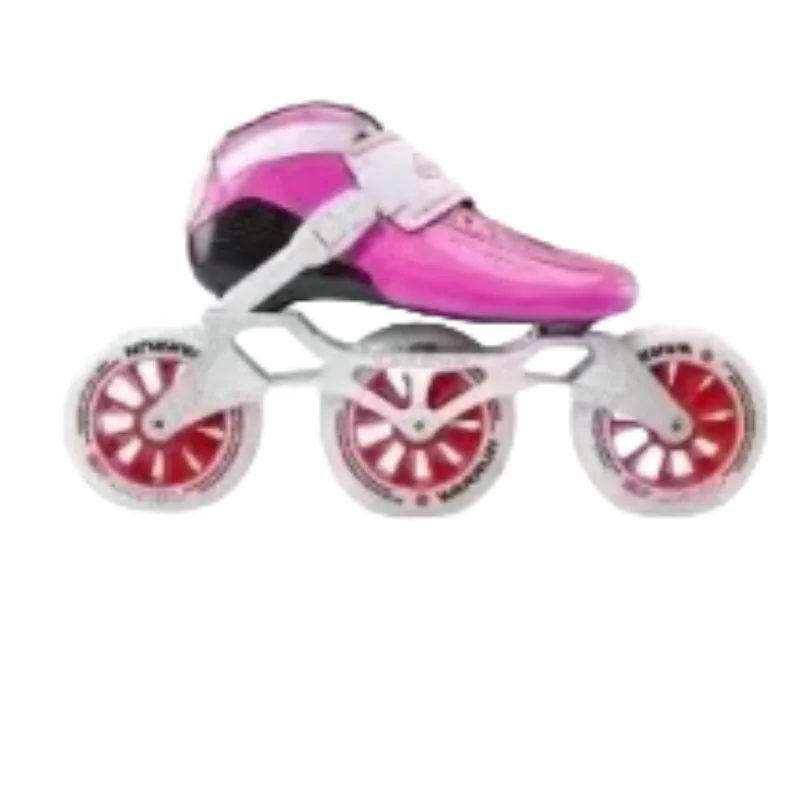 YSMLE Hot Sale Super 3 wheels inline skate High Quality Carbon Fiber Speed Fast Inline Speed  Skates