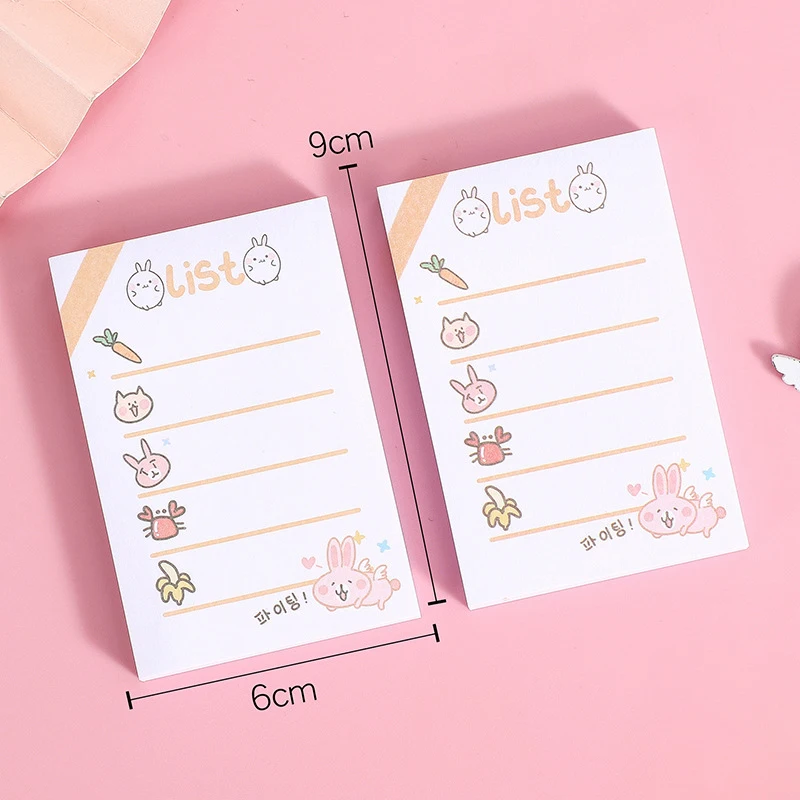 Stationery school season student animation creative office self-adhesive color cartoon sticky note pad