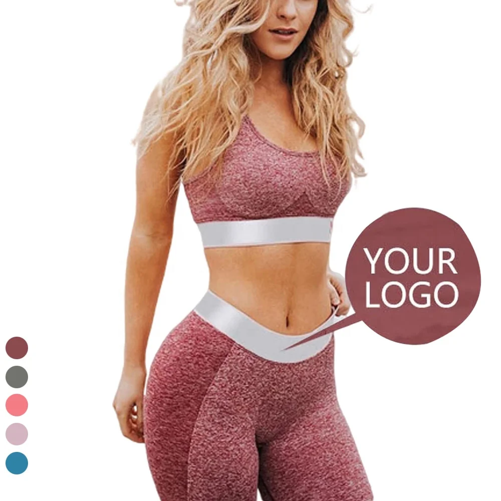 
Seamless Leggings And Bra Set Activewear Yoga Sets For Women 