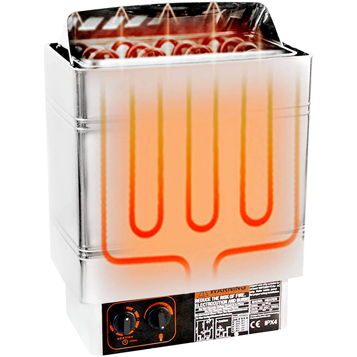 Electric Sauna Heater Sauna Stove Dry Steam Bath with Internal Controller Spa Shower for Home Hotel Stainless Steel Sauna Room