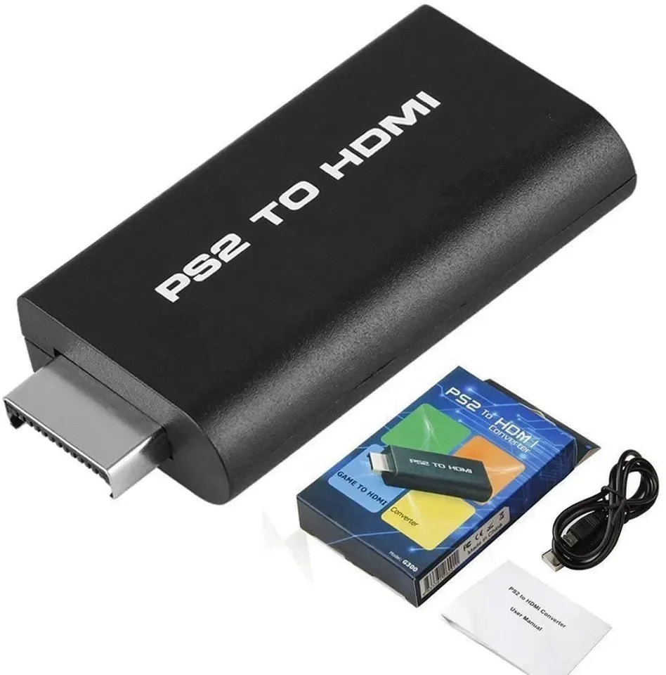 Конвертер PS2 в HD MI, игровой видео аудио адаптер для Playstation 2 HD MI