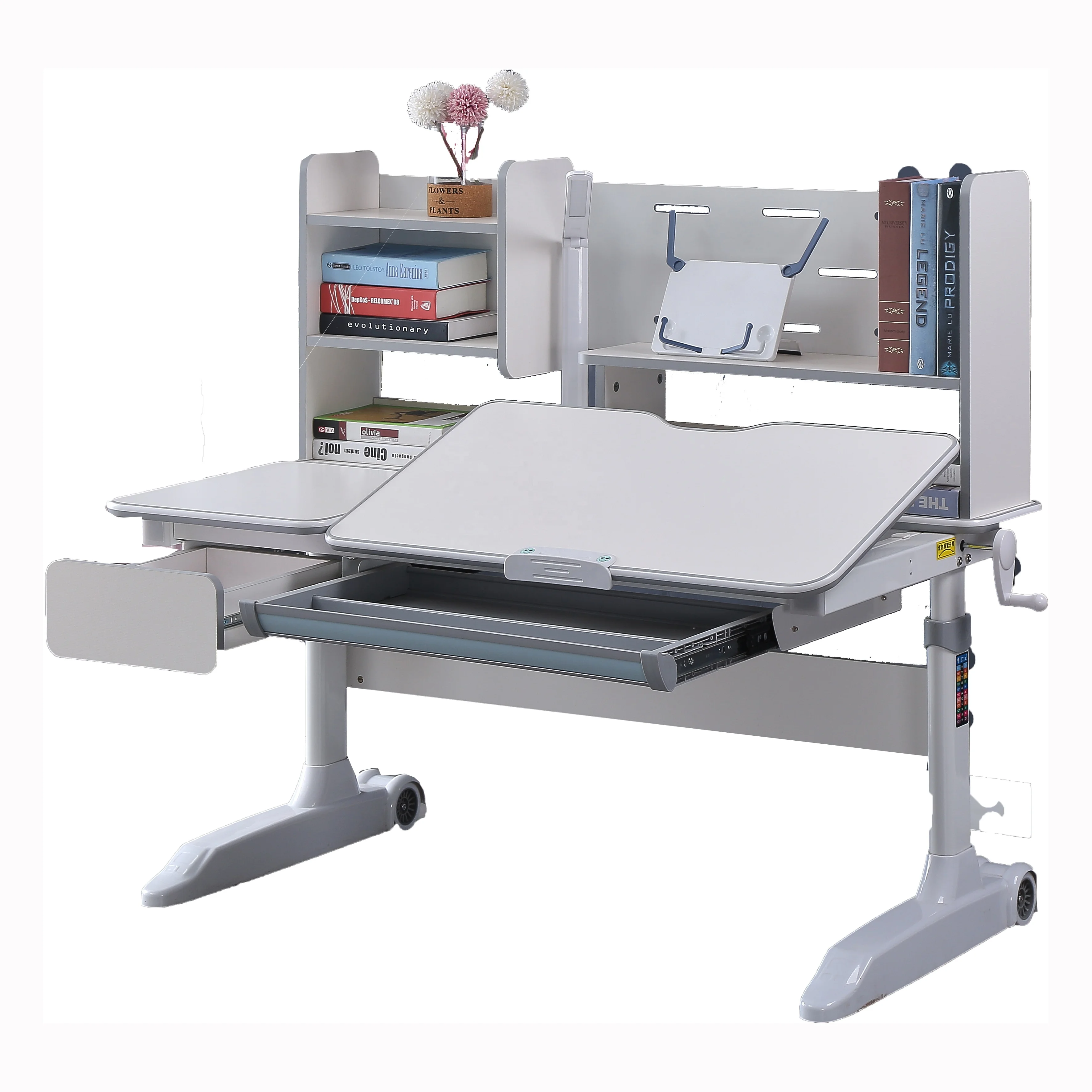 Popular children table Kids  ergonomic  study table for home use adjustable height desk children do homework