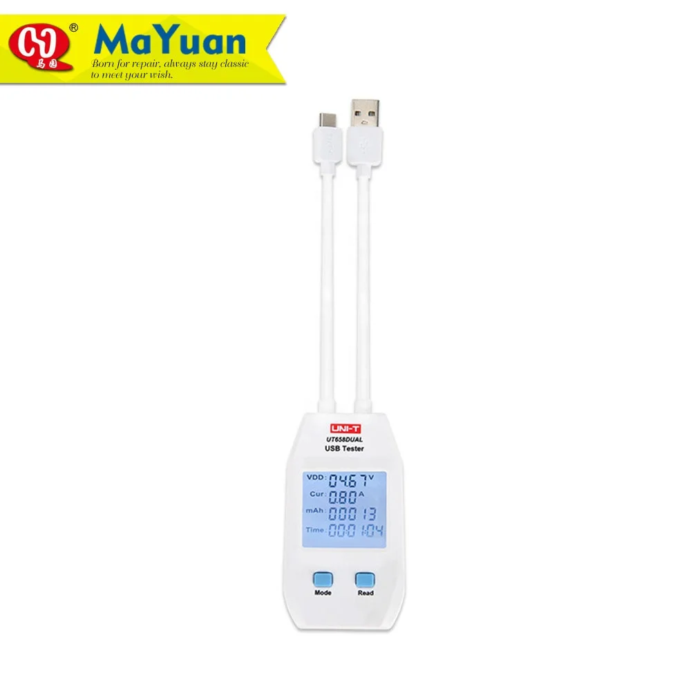 UNI-T UT658A, 658C, 658 двойная серия Многофункциональный цифровой USB тестер мощности