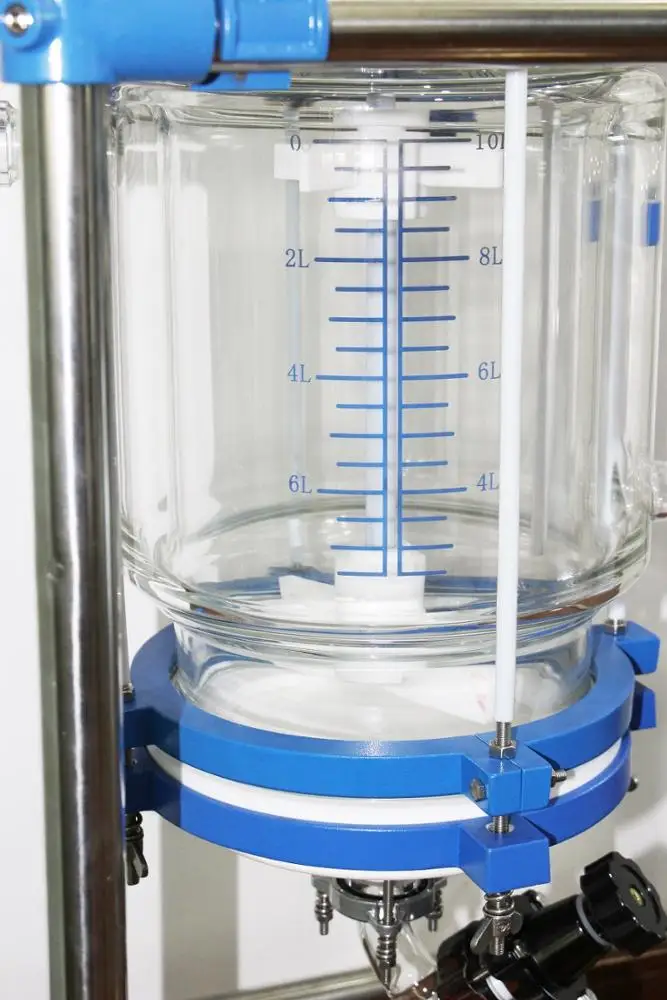 hot sale 100L nutsch filter / Jacketed glass crystallization reactor/ jacketed glass reactor customizable from 1