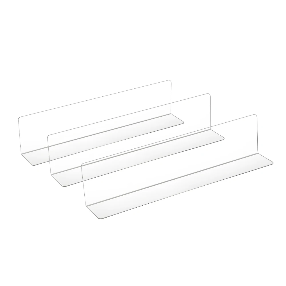 Wholesale Acrylic Clear Closets Separator Commodity Multi-purpose Baffle for Supermarket Retail Stores Magnetic Shelf Dividers