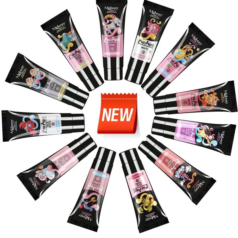 RTS 15ML 12 zodiac Nail Quick Drying Phototherapy Gel Nail Glue Finger Extension UV Gel Kit For Women