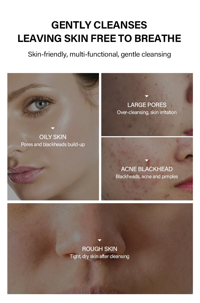 Facial Foaming Cleanser Deep Cleansing Moisturizing Kojic Acid Turmeric Mousse for Face Body Wash Brightening